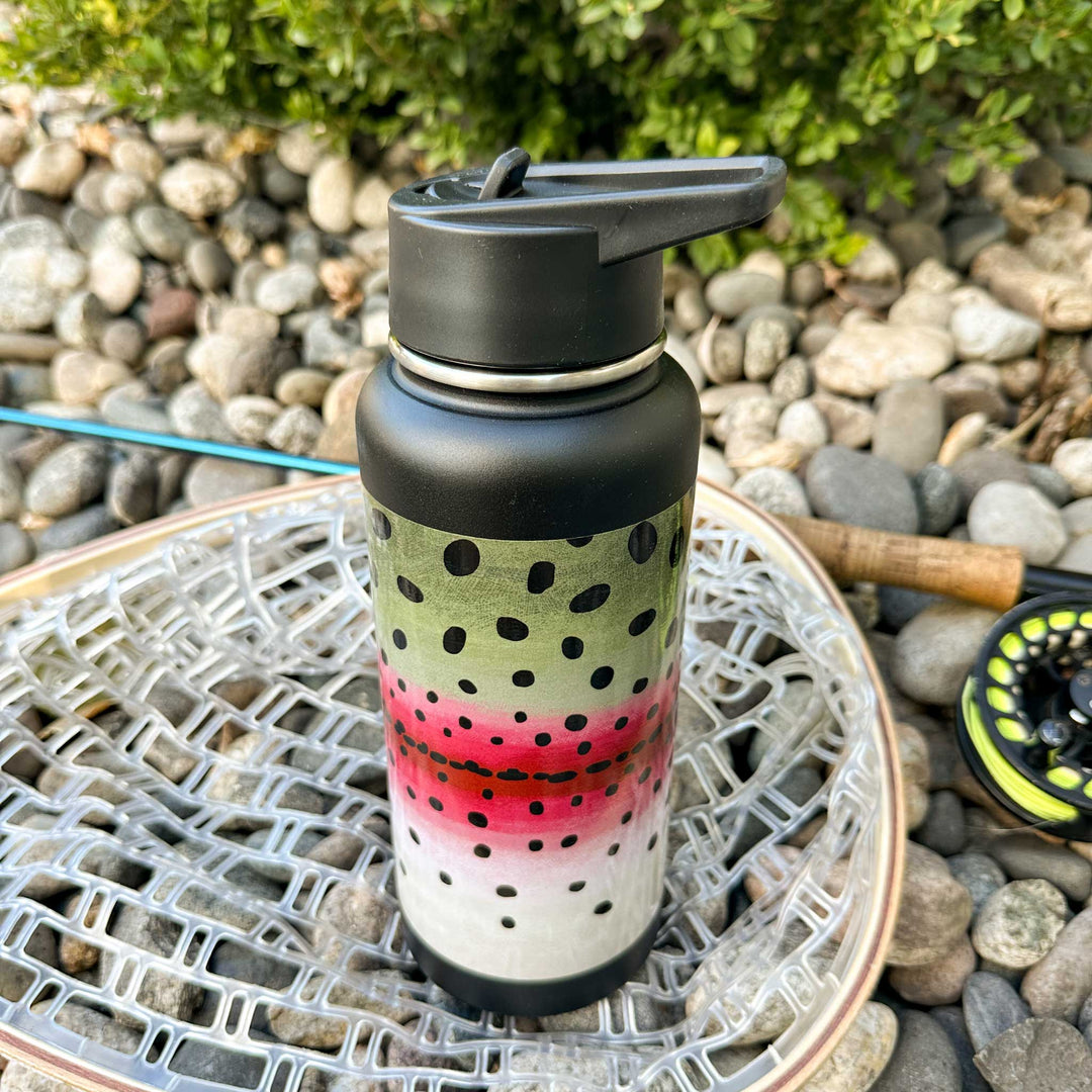 Trout Pattern 32oz Vacuum Insulated Bottle