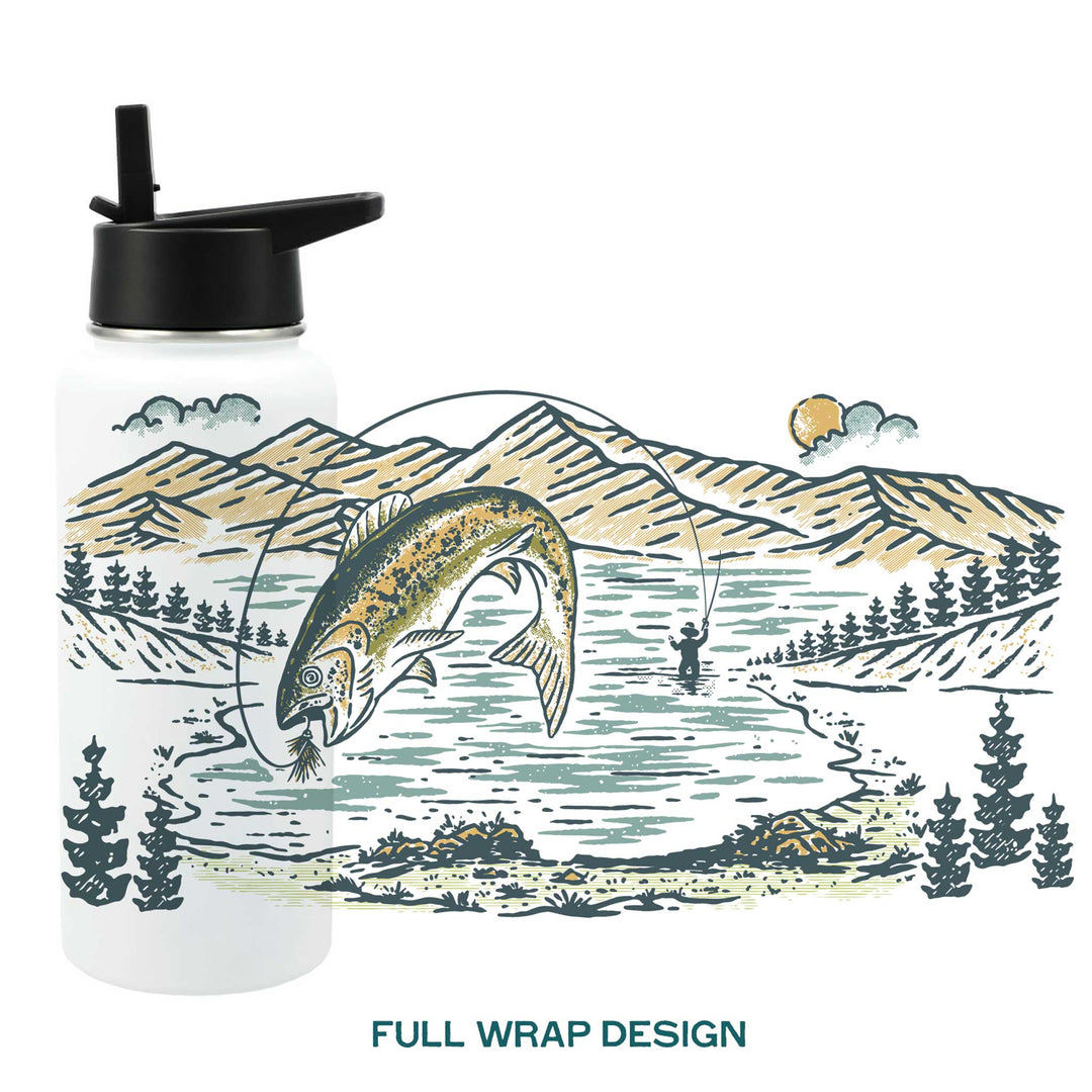 High Country Catch 32oz Insulated Water Bottle