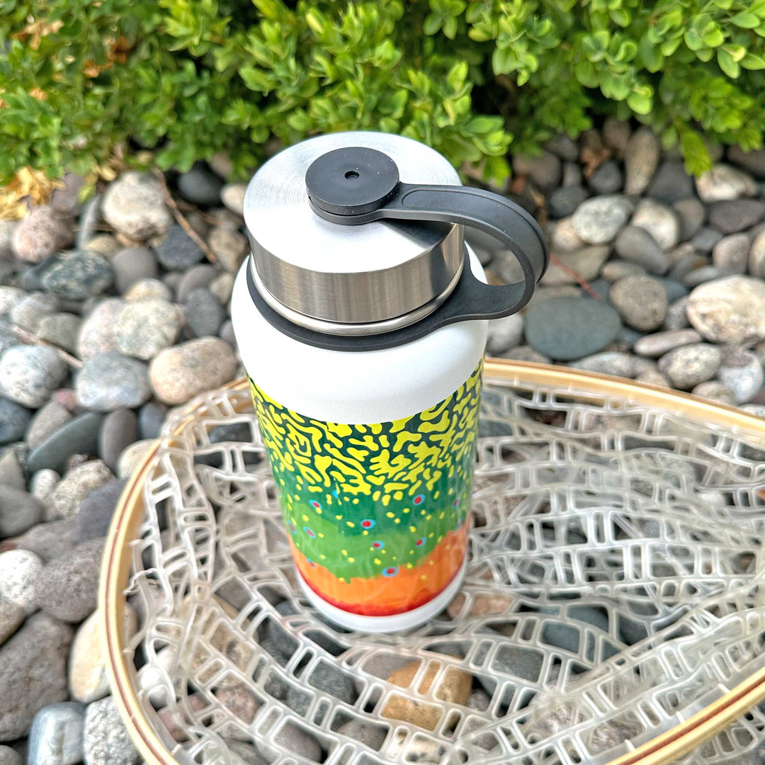 Trout Pattern 32oz Vacuum Insulated Bottle