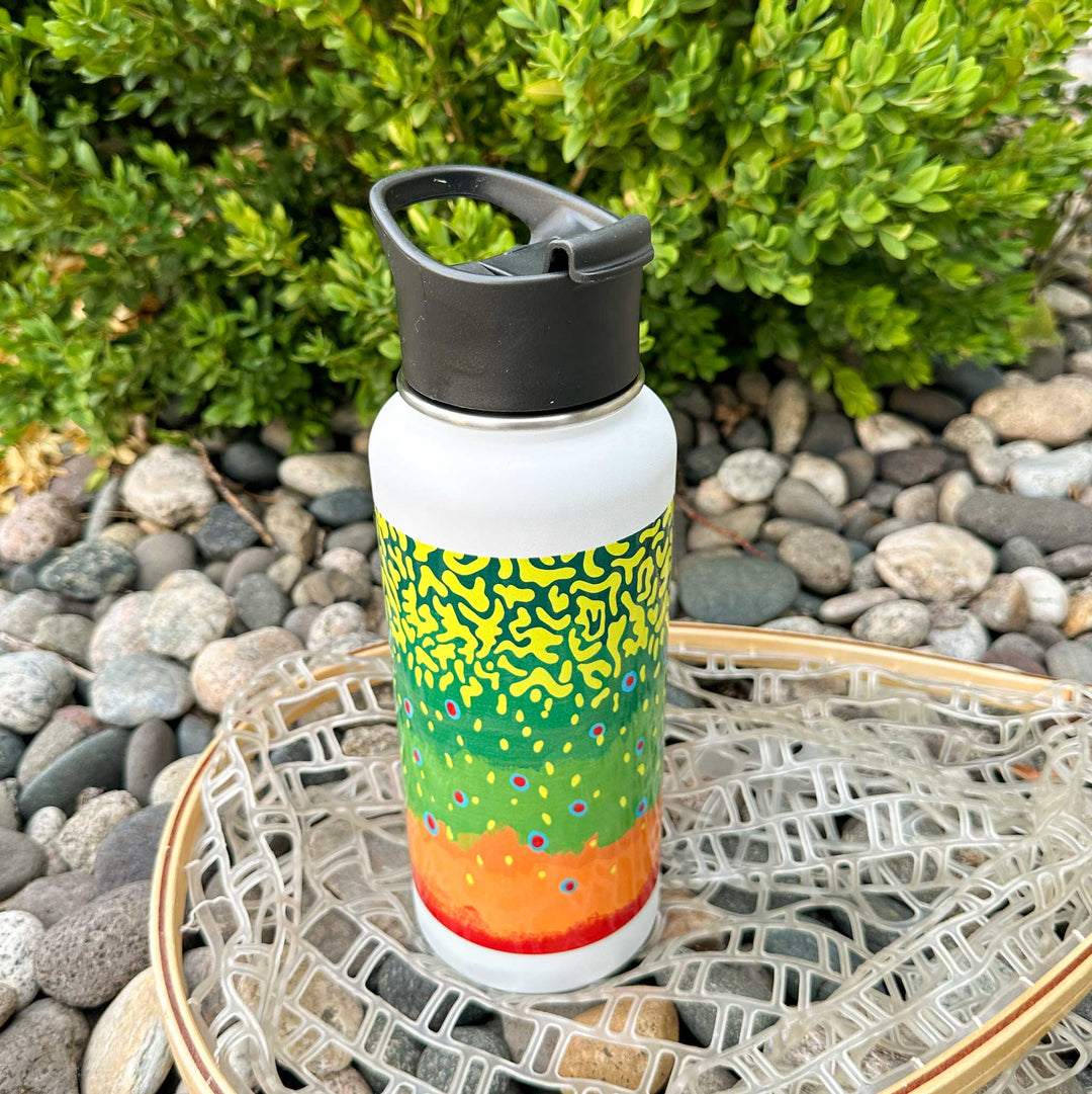 Trout Pattern 32oz Vacuum Insulated Bottle