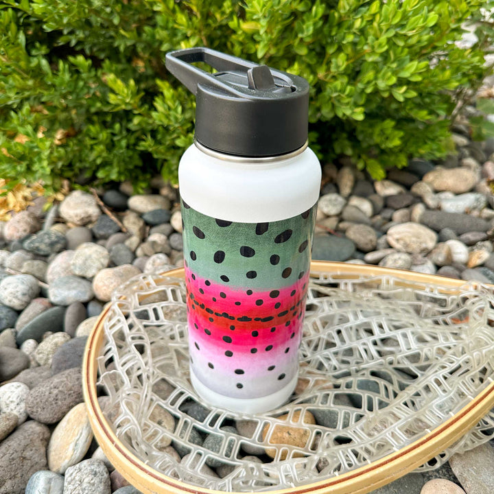 Trout Pattern 32oz Vacuum Insulated Bottle