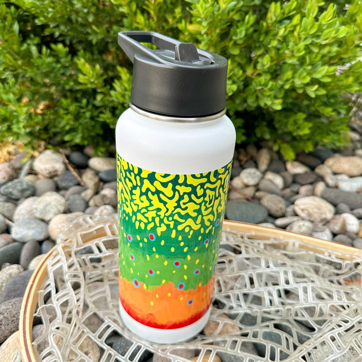 Trout Pattern 32oz Vacuum Insulated Bottle