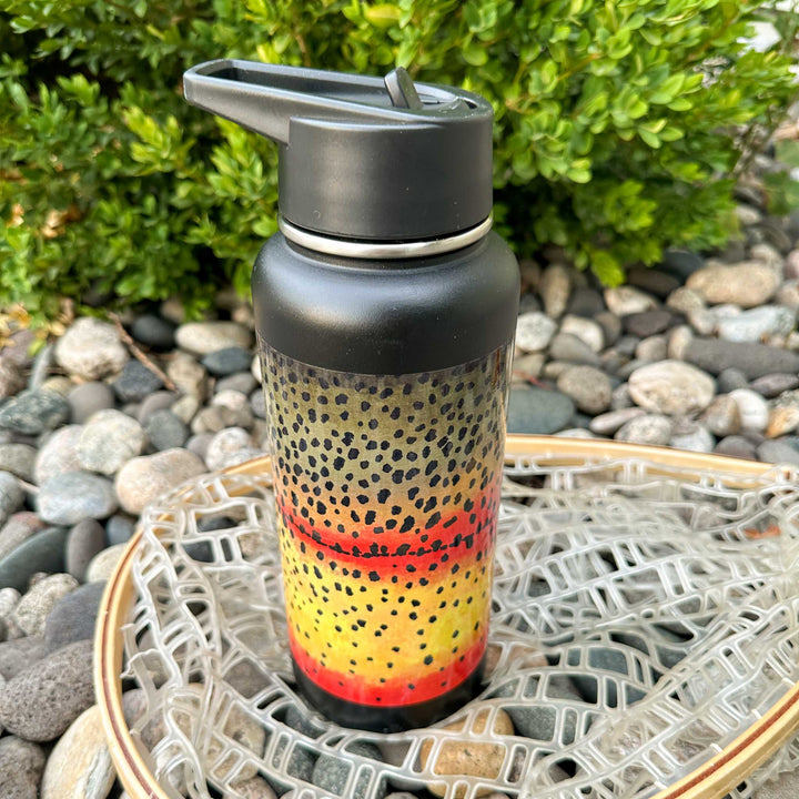 Trout Pattern 32oz Vacuum Insulated Bottle