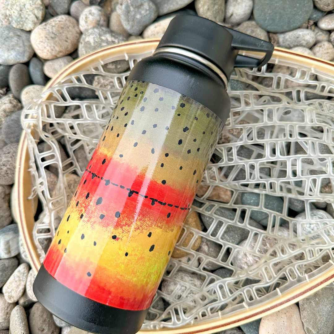 Trout Pattern 32oz Vacuum Insulated Bottle