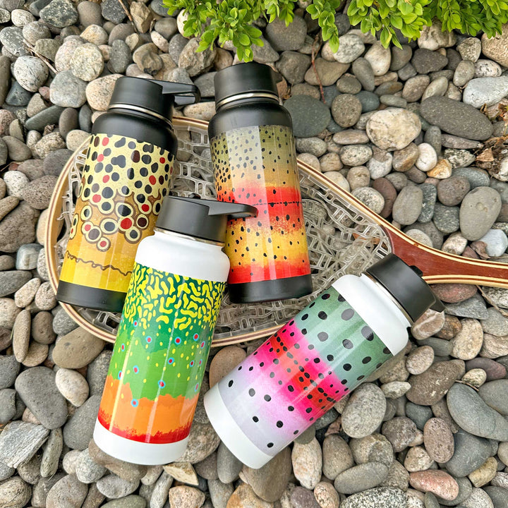 Trout Pattern 32oz Vacuum Insulated Bottle