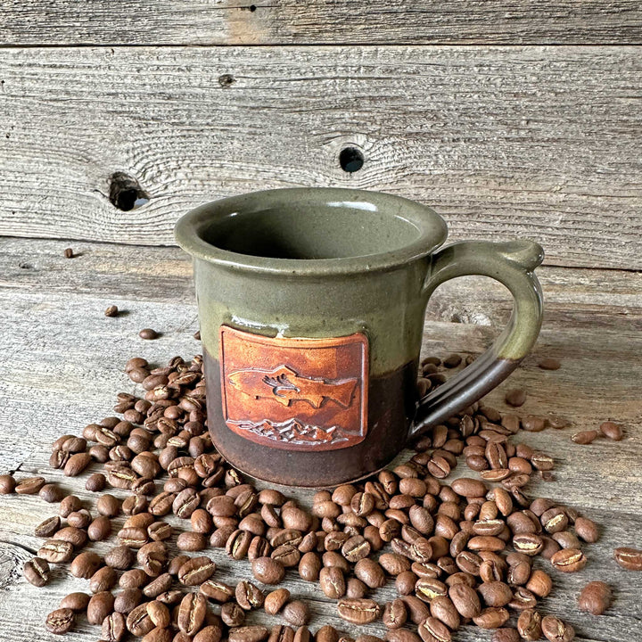 Handmade Wyoming Mountain Trout Mugs