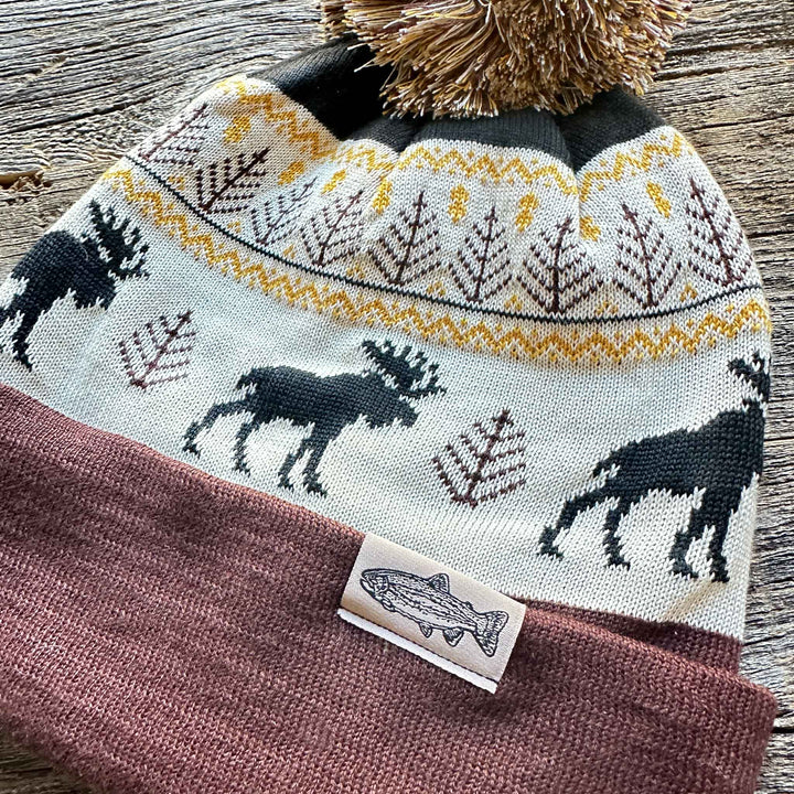Recycled Knit Pom Beanies