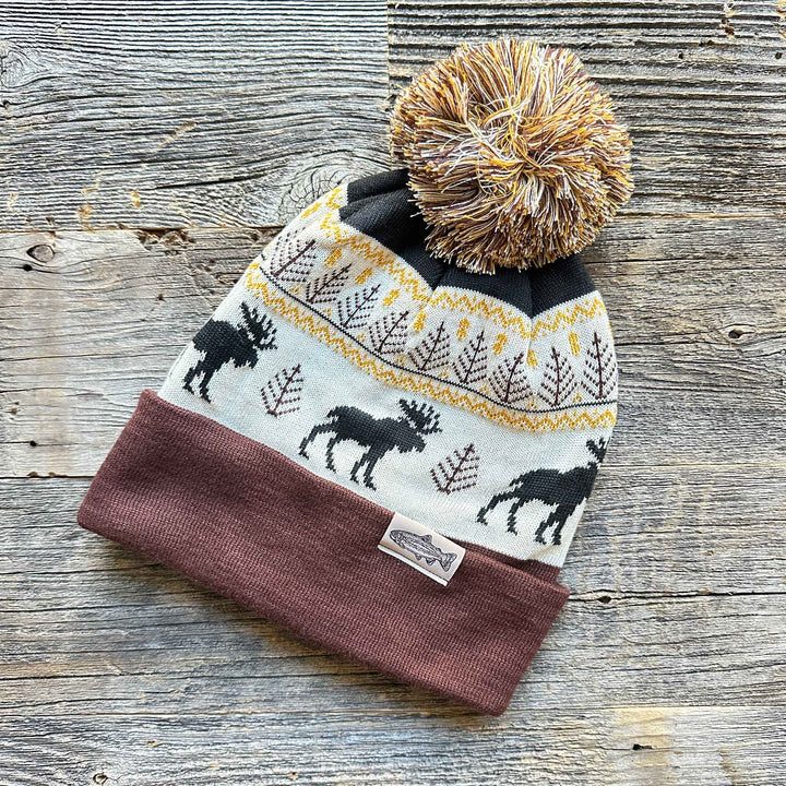 Recycled Knit Pom Beanies