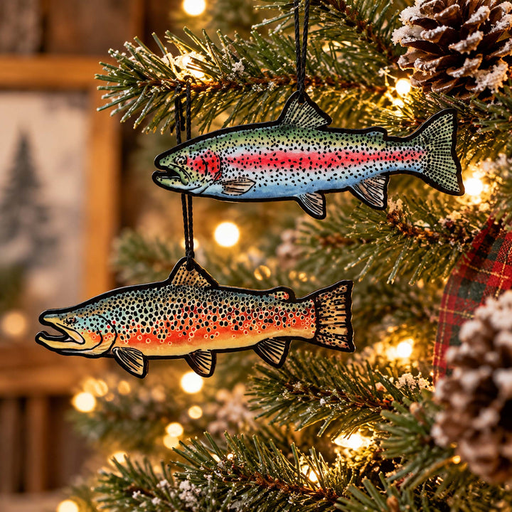 Trout Species Christmas Ornaments