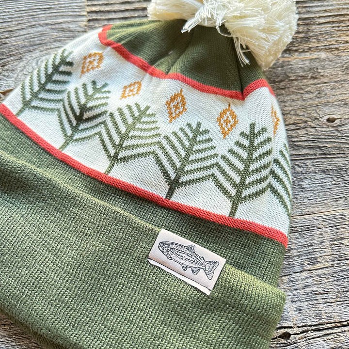 Recycled Knit Pom Beanies