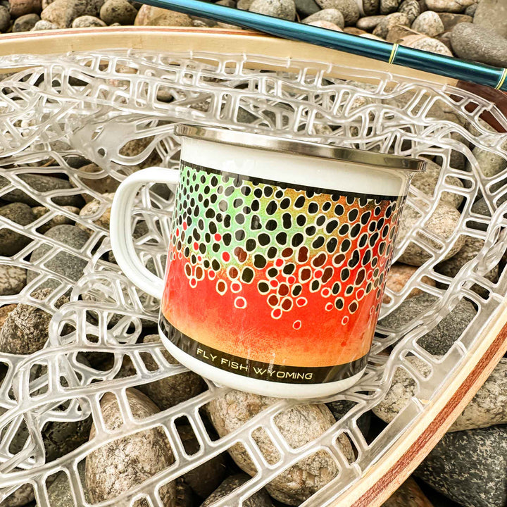 Trout Pattern Camp Mugs