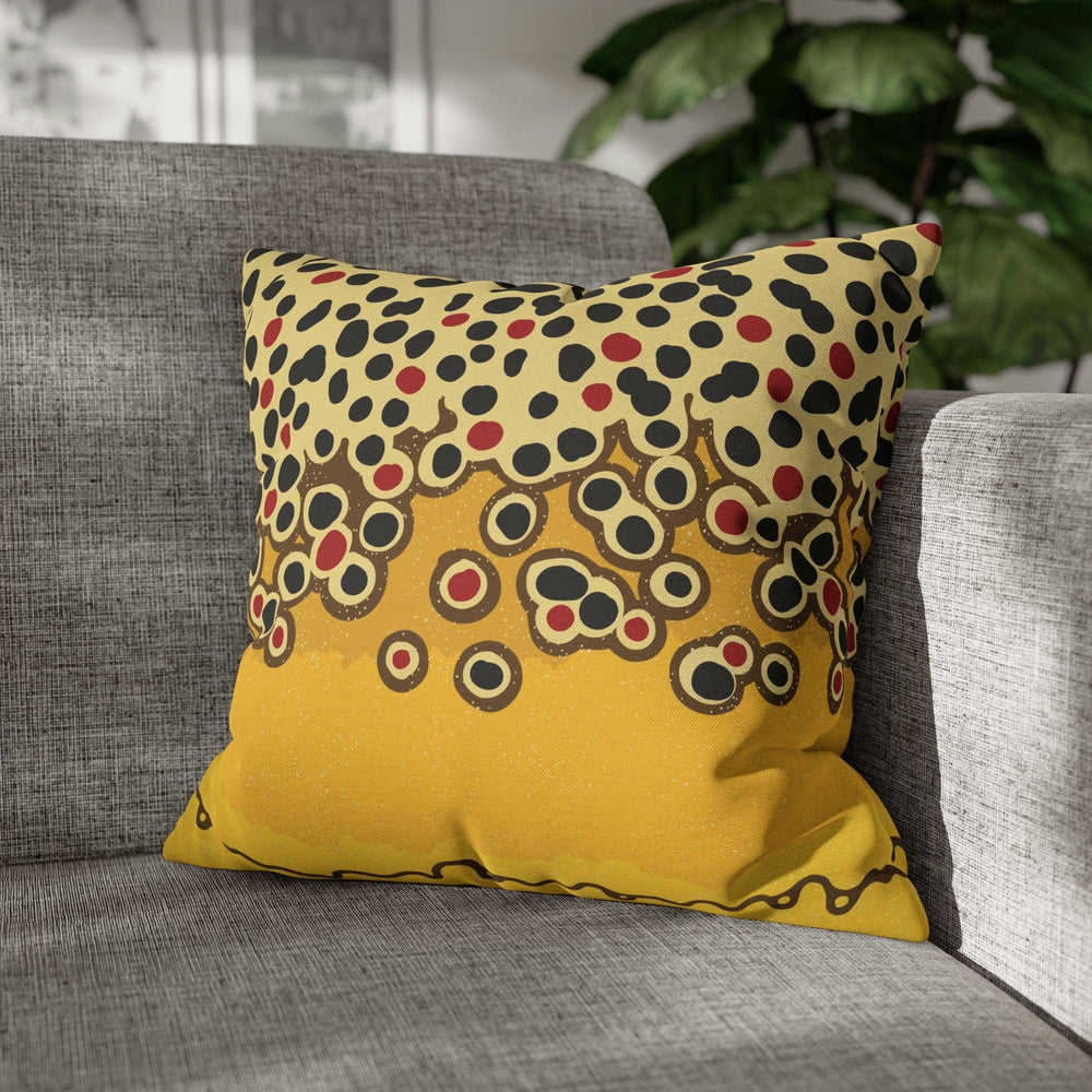 Fly Fish Wyoming Brown Trout Pillow