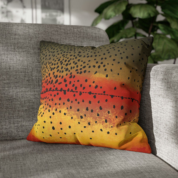 Fly Fish Wyoming Cutthroat Trout Pillow