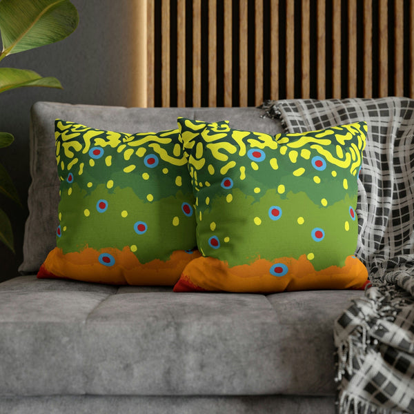 Fly Fish Wyoming Home Decor Brook Trout Pillow