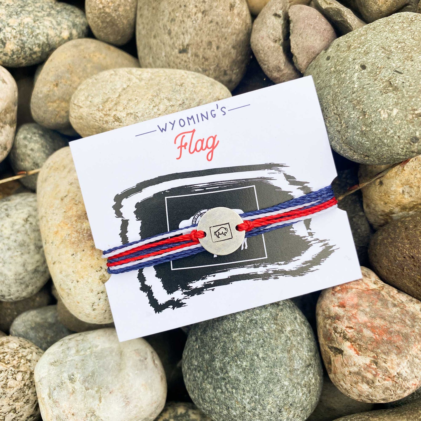Fly Fish Wyoming Jewelry Wyoming Flag Bracelet