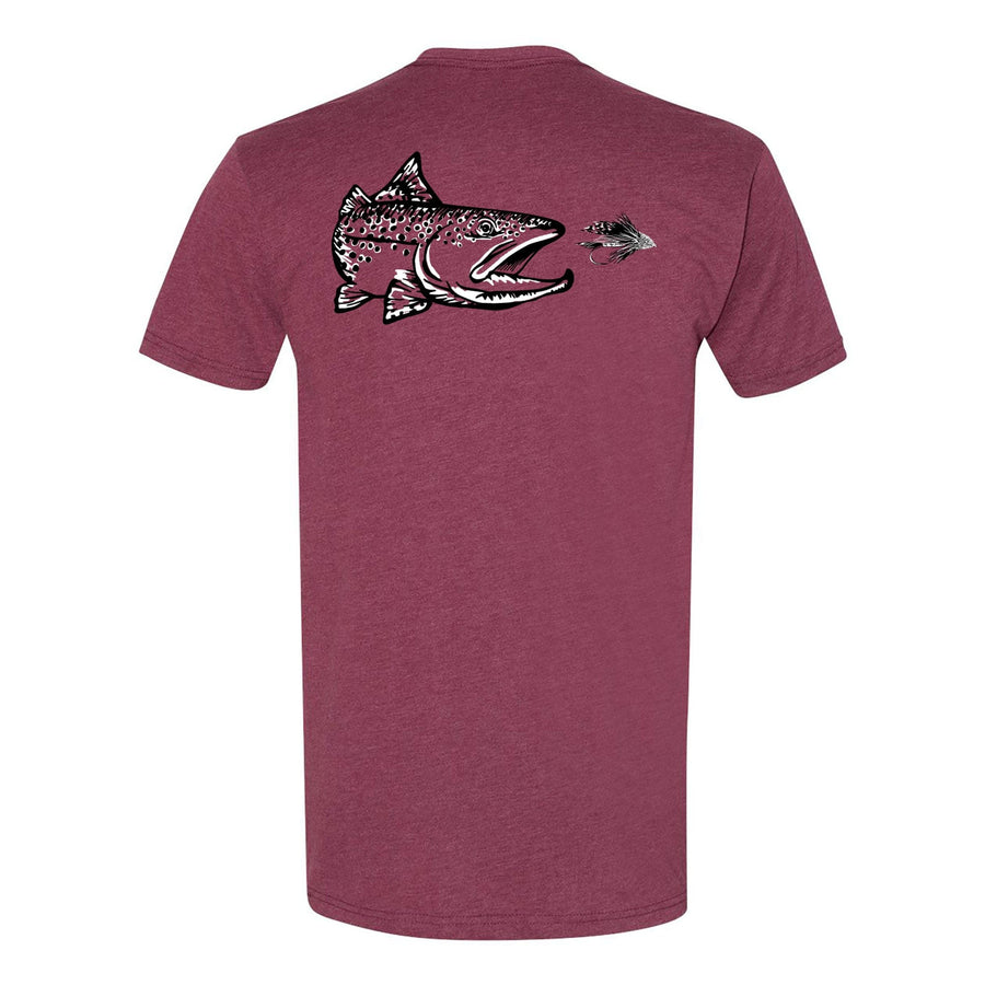 Fly Fish Wyoming Men's S / Maroon Meat Eater Tee