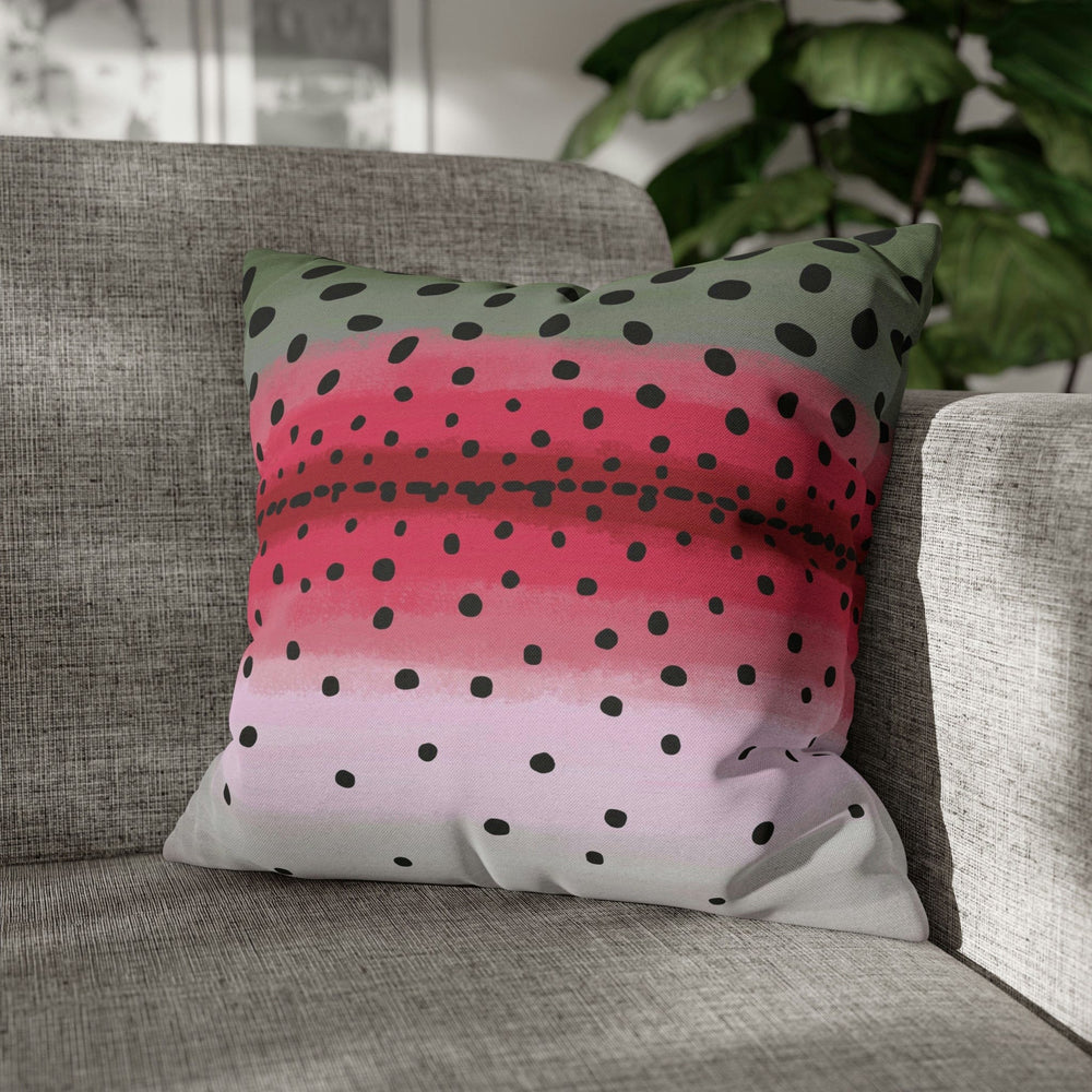 Fly Fish Wyoming Rainbow Trout Pillow