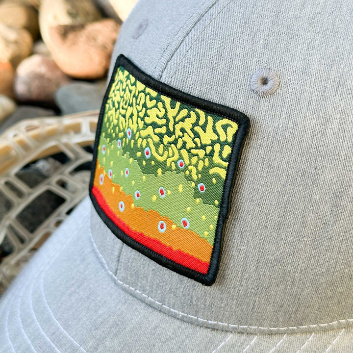 Youth Trout Pattern Patch Hats