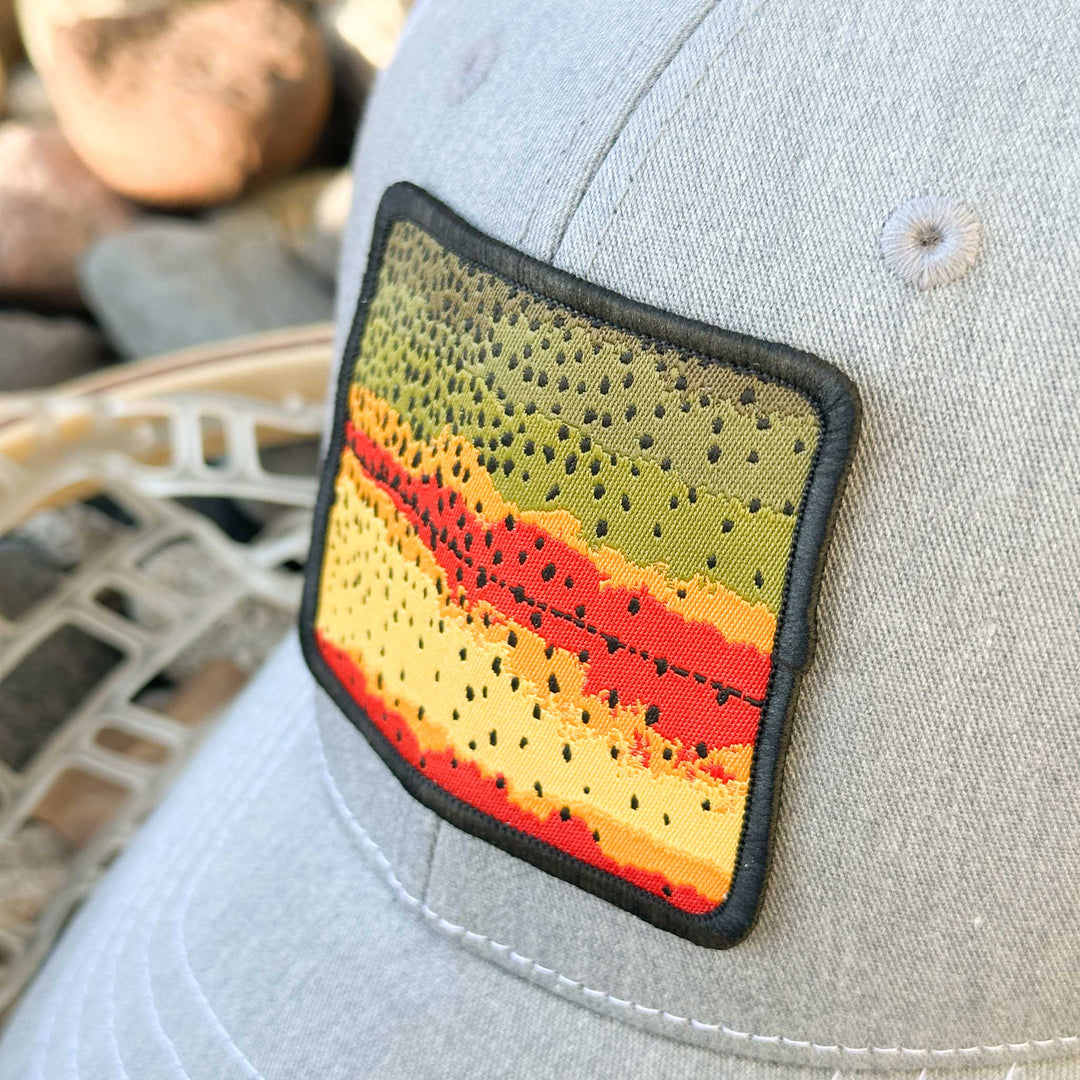 Youth Trout Pattern Patch Hats