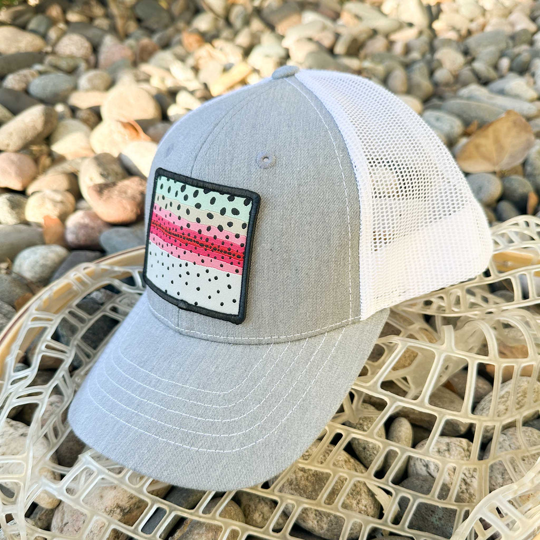 Youth Trout Pattern Patch Hats