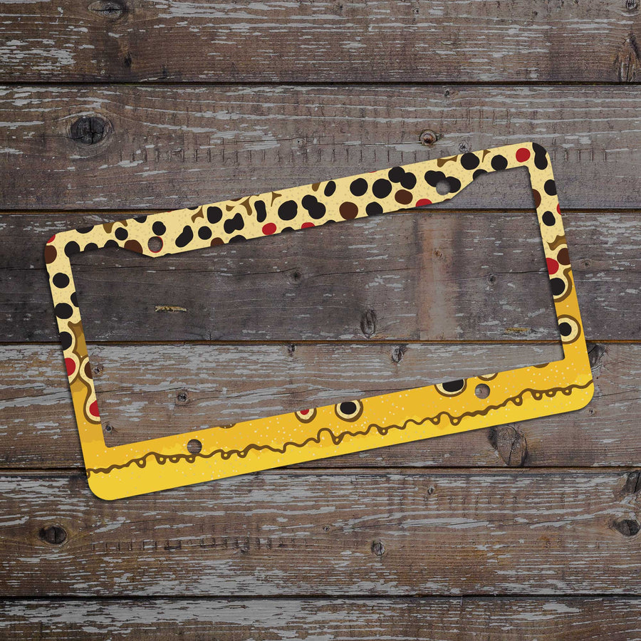Printify Accessories Brown Trout License Plate Frame