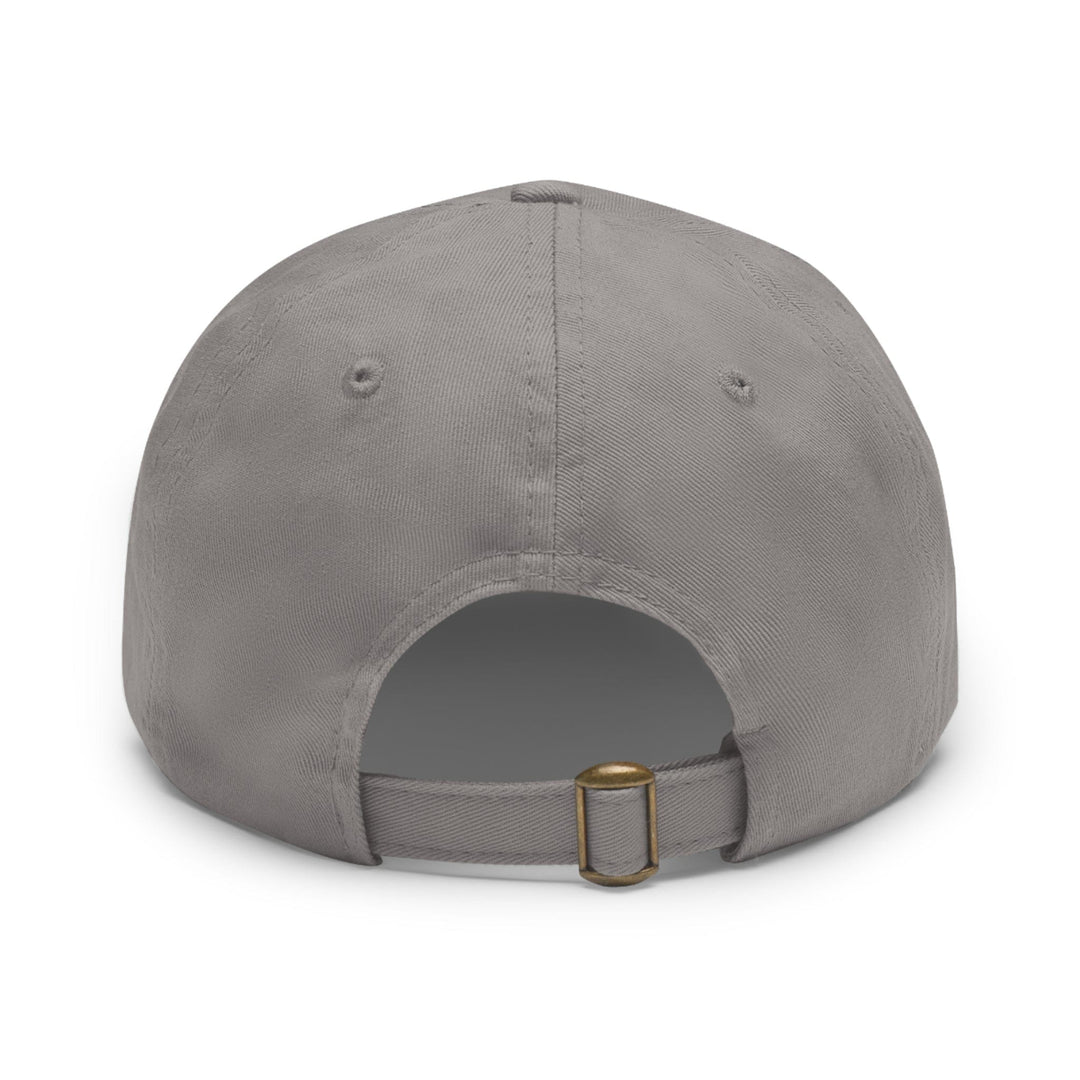 Printify Hats Dad Hat with Leather Patch (Round)