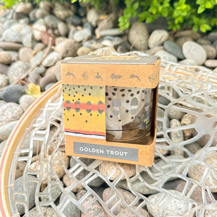 Wyo Golden Trout Pattern Rocks Glass