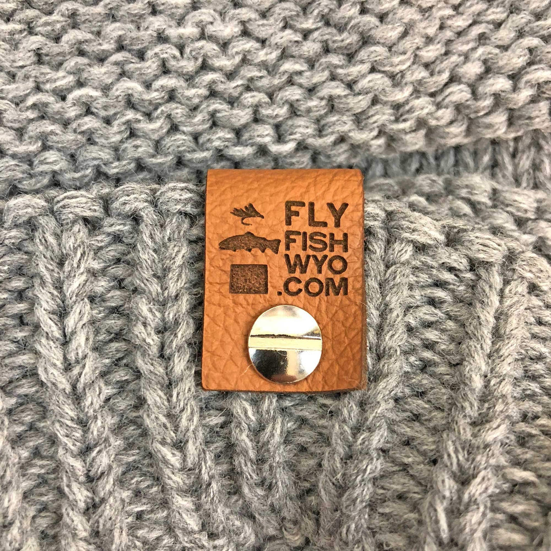 Fly Fish Wyoming Beanie Wyo Fly Bison Slouch Beanies - 4 Colors!