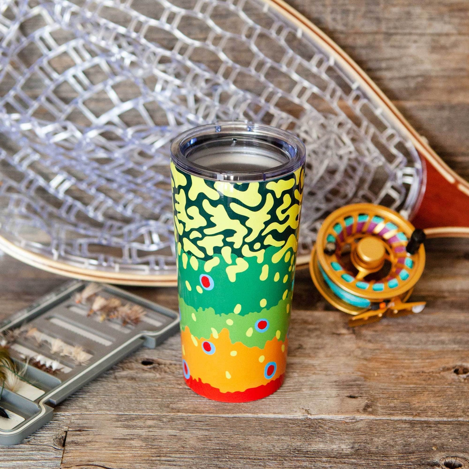 Fly Fish Wyoming 20oz Brook Trout Tumbler 20oz