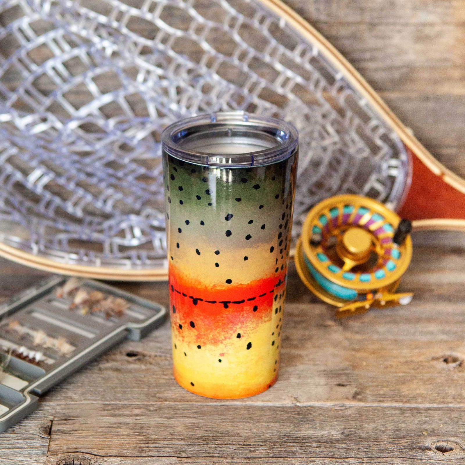Fly Fish Wyoming 20oz Cutthroat Trout Tumbler 20oz
