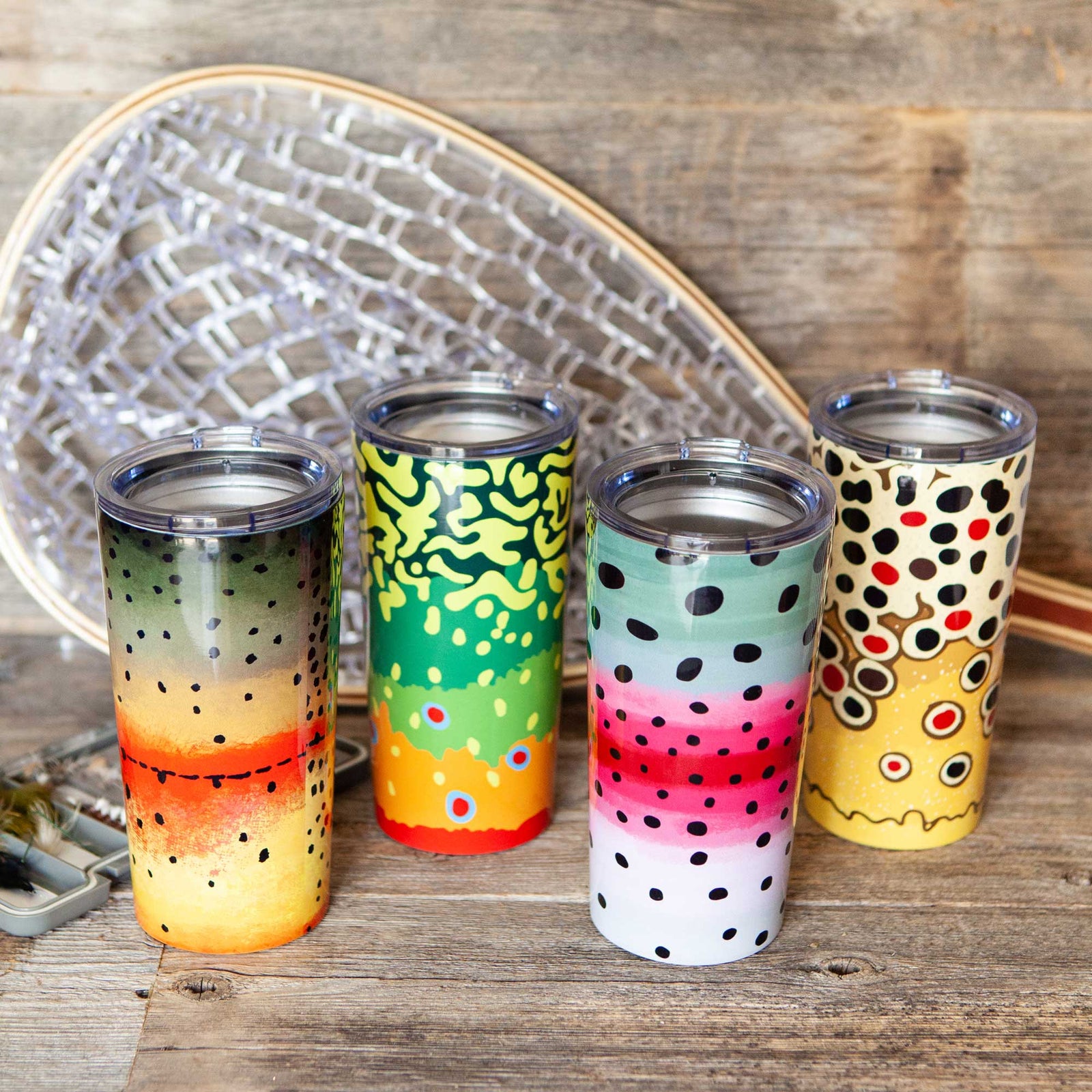 Fly Fish Wyoming 20oz Cutthroat Trout Tumbler 20oz