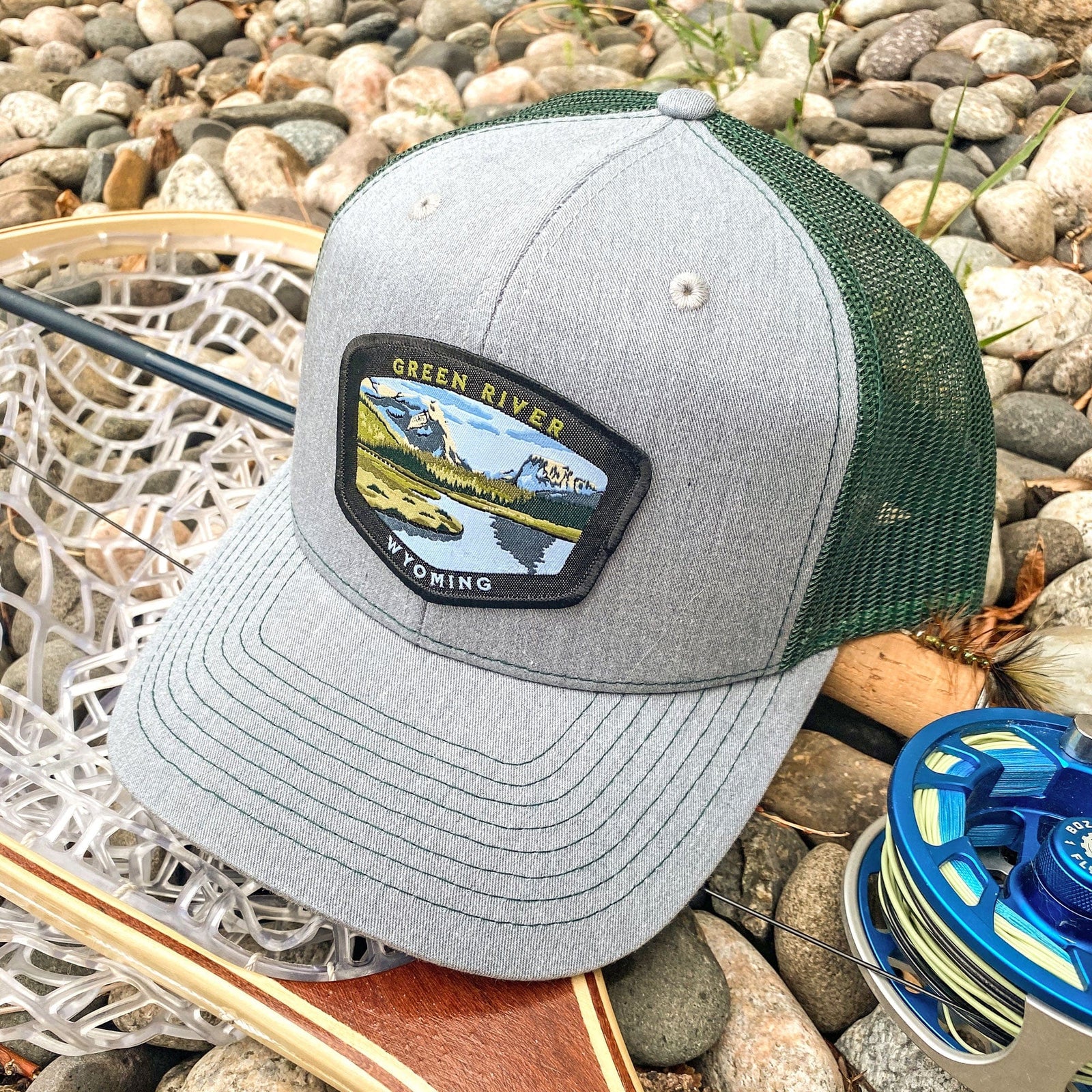 Fly Fish Wyoming Hat Green River Wyoming Patch Hat