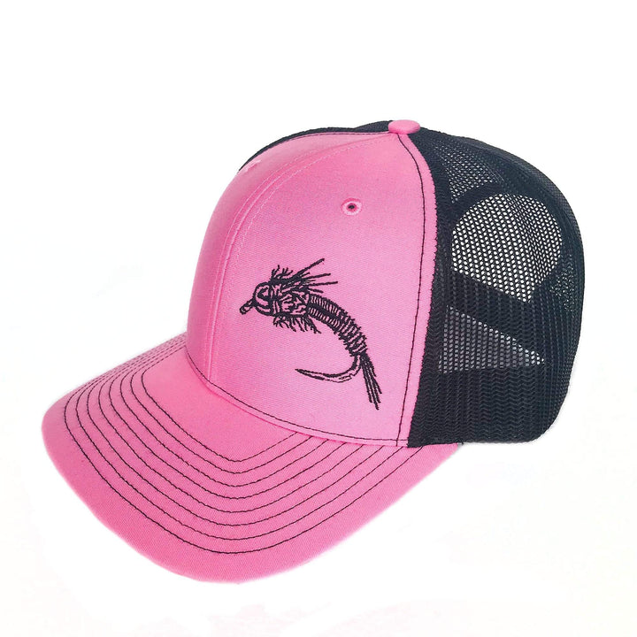 Fly Fish Wyoming Hat "So Fly" Series 2 Hat - Pink/Black