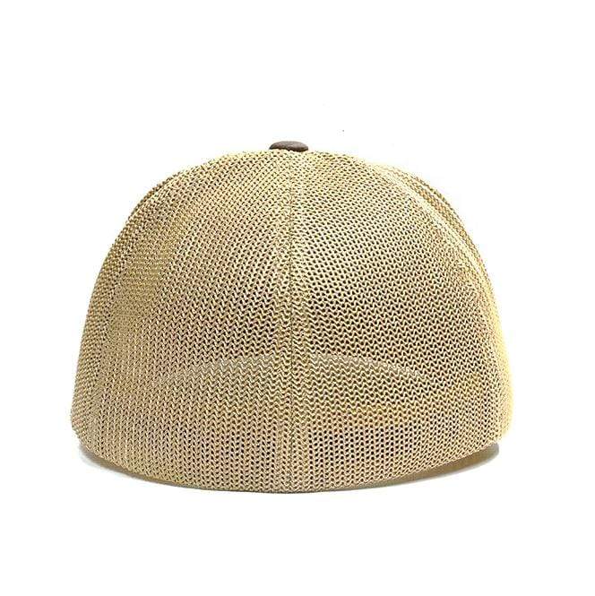 Fly Fish Wyoming Hat Wyo Fly Bison Flex-Fit Mesh Hat - Brown and Gold
