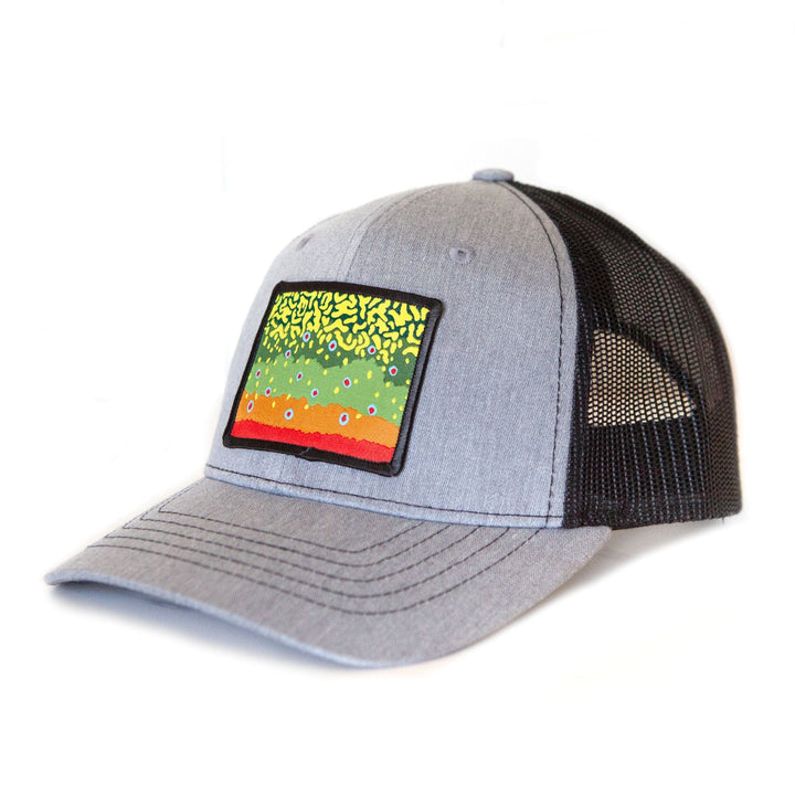 Fly Fish Wyoming Hat Brook Youth Trout Pattern Patch Hats