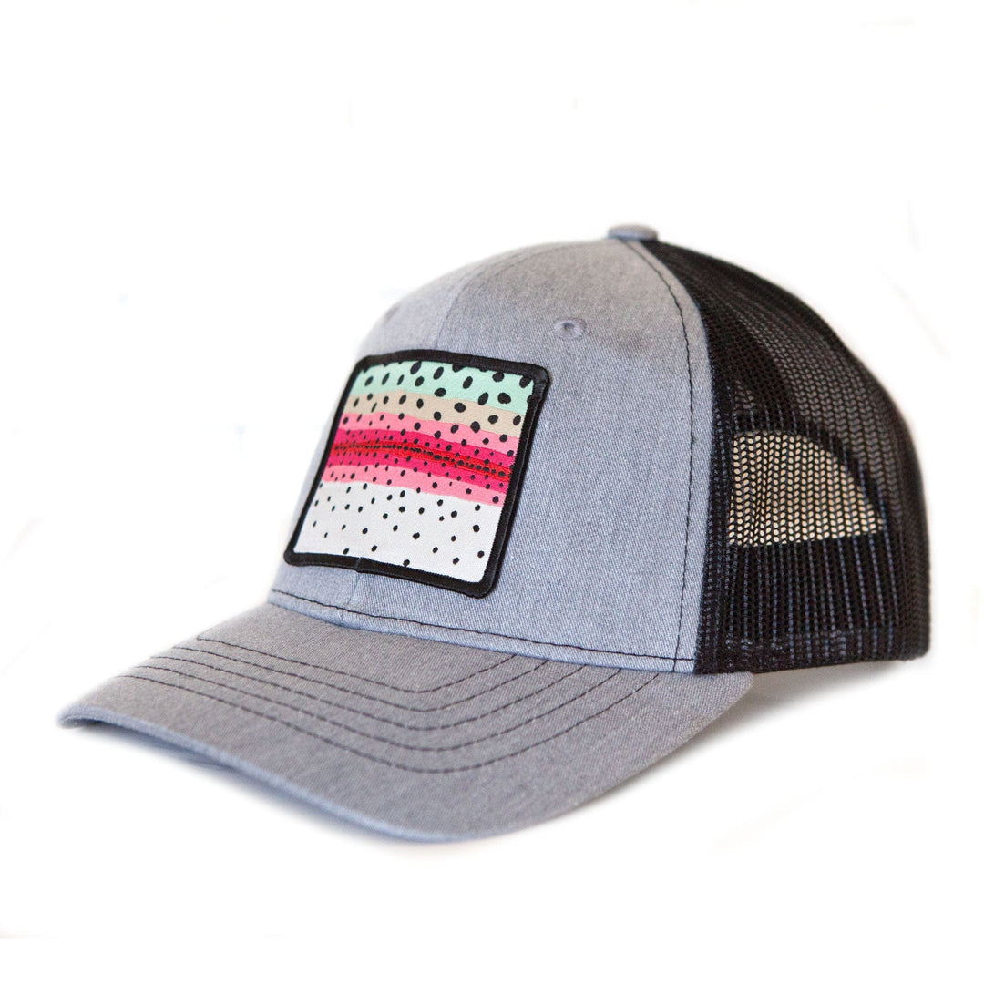 Fly Fish Wyoming Hat Rainbow Youth Trout Pattern Patch Hats