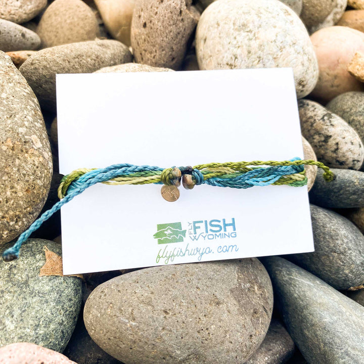Fly Fish Wyoming Jewelry Field of Streams Woven Bracelet
