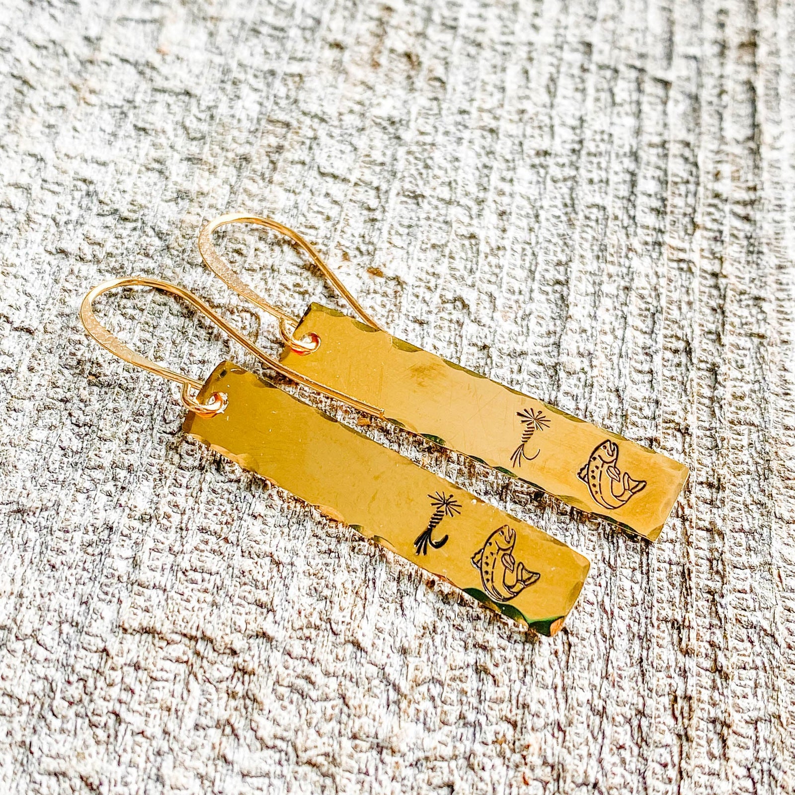 Fly Fish Wyoming Jewelry Fly + Fish Earrings