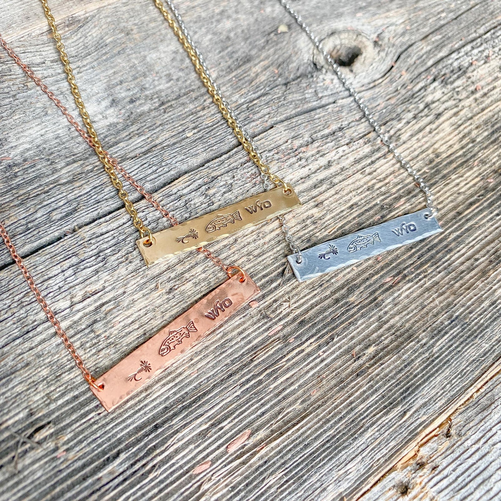 Fly Fish Wyoming Jewelry Fly Fish Wyoming Necklace