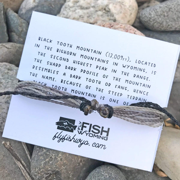 Fly Fish Wyoming Jewelry Limited Edition Black Tooth Mountain Bracelet