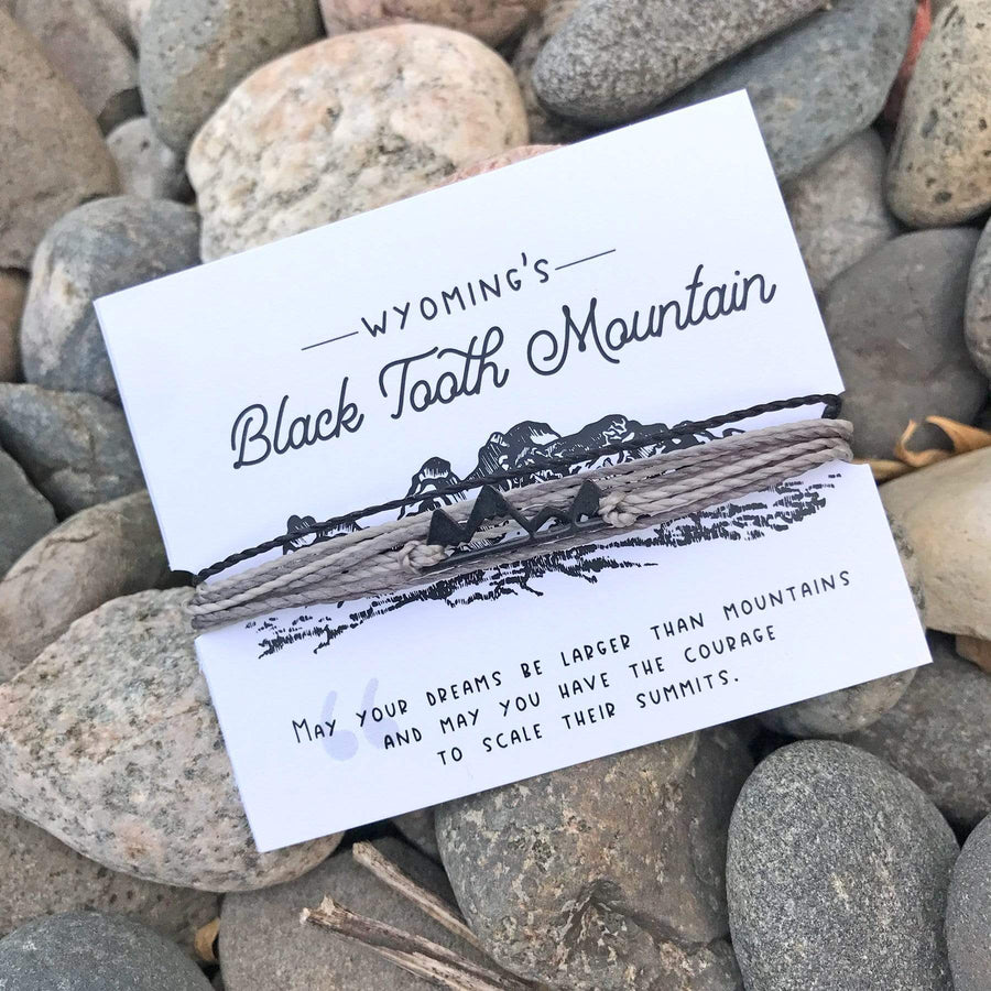 Fly Fish Wyoming Jewelry Limited Edition Black Tooth Mountain Bracelet