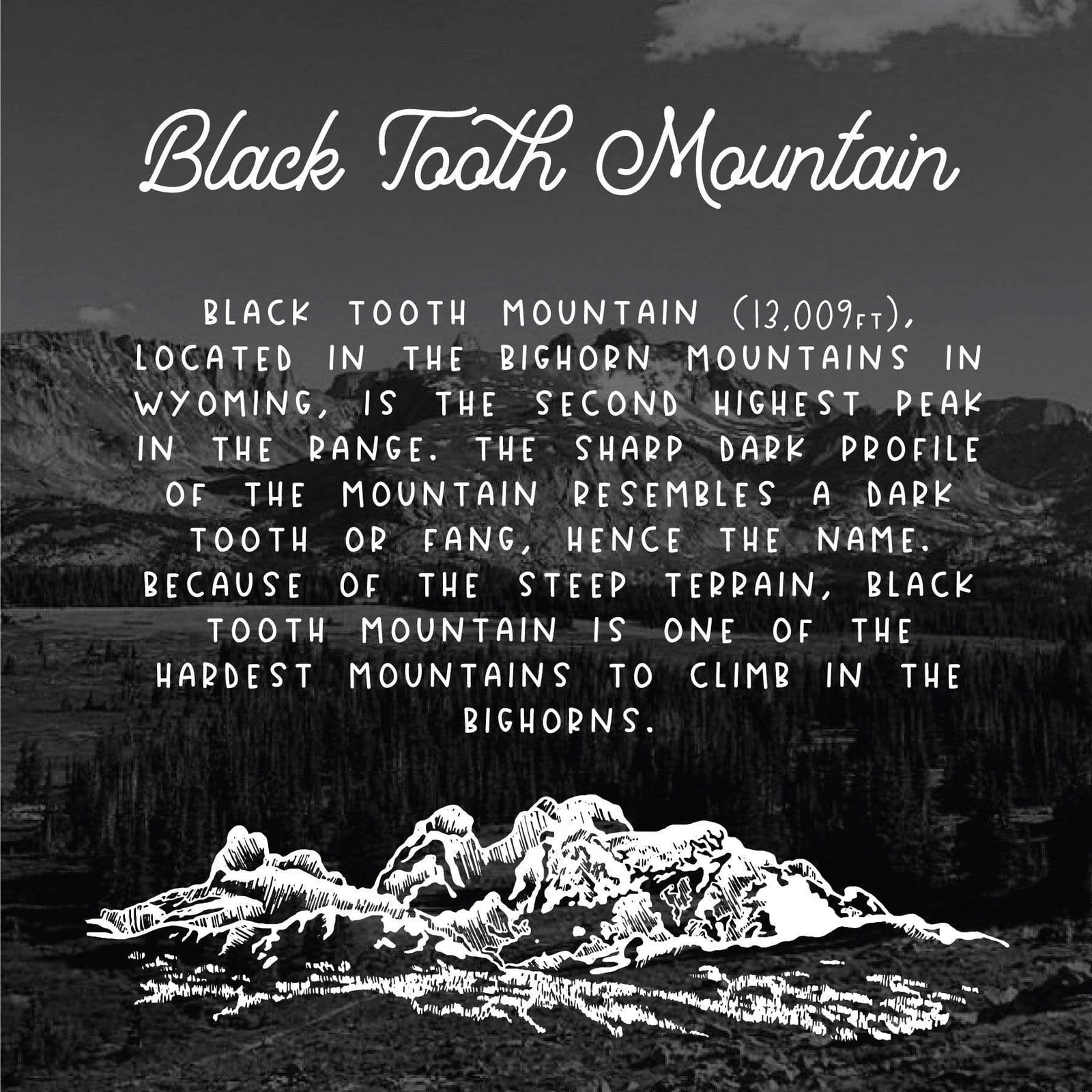 Fly Fish Wyoming Jewelry Limited Edition Black Tooth Mountain Bracelet