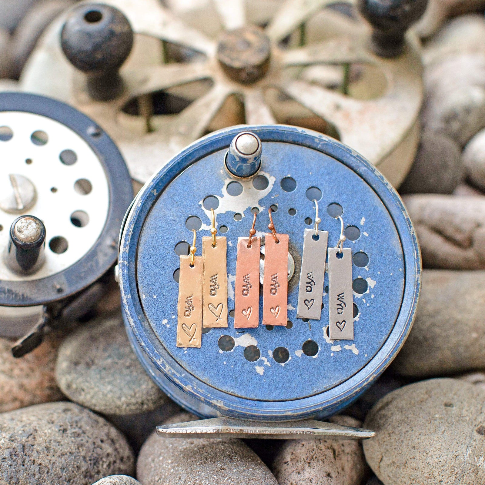 Fly Fish Wyoming Jewelry Wyo + Love Earrings