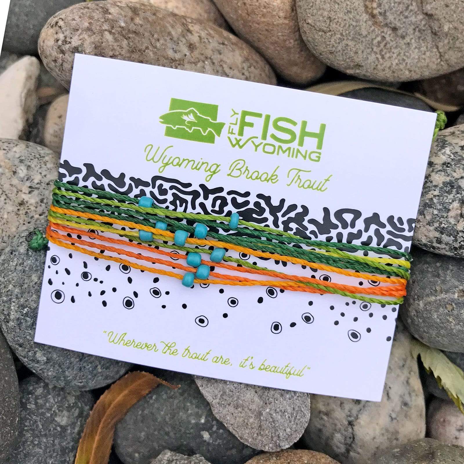 Fly Fish Wyoming Jewelry Brook Wyoming Brook Trout Pattern Bracelet