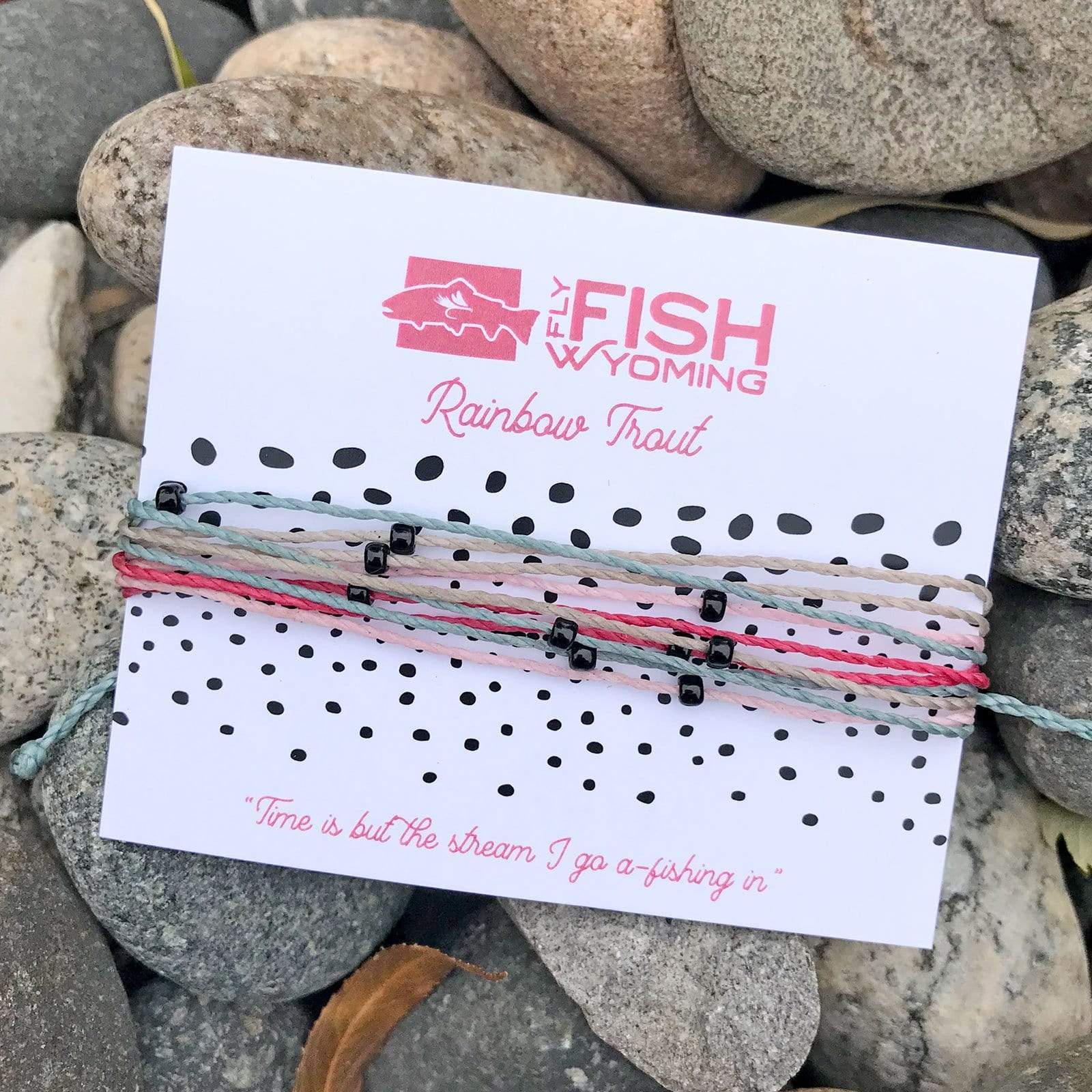 Fly Fish Wyoming Jewelry Rainbow Wyoming Rainbow Trout Pattern Bracelets