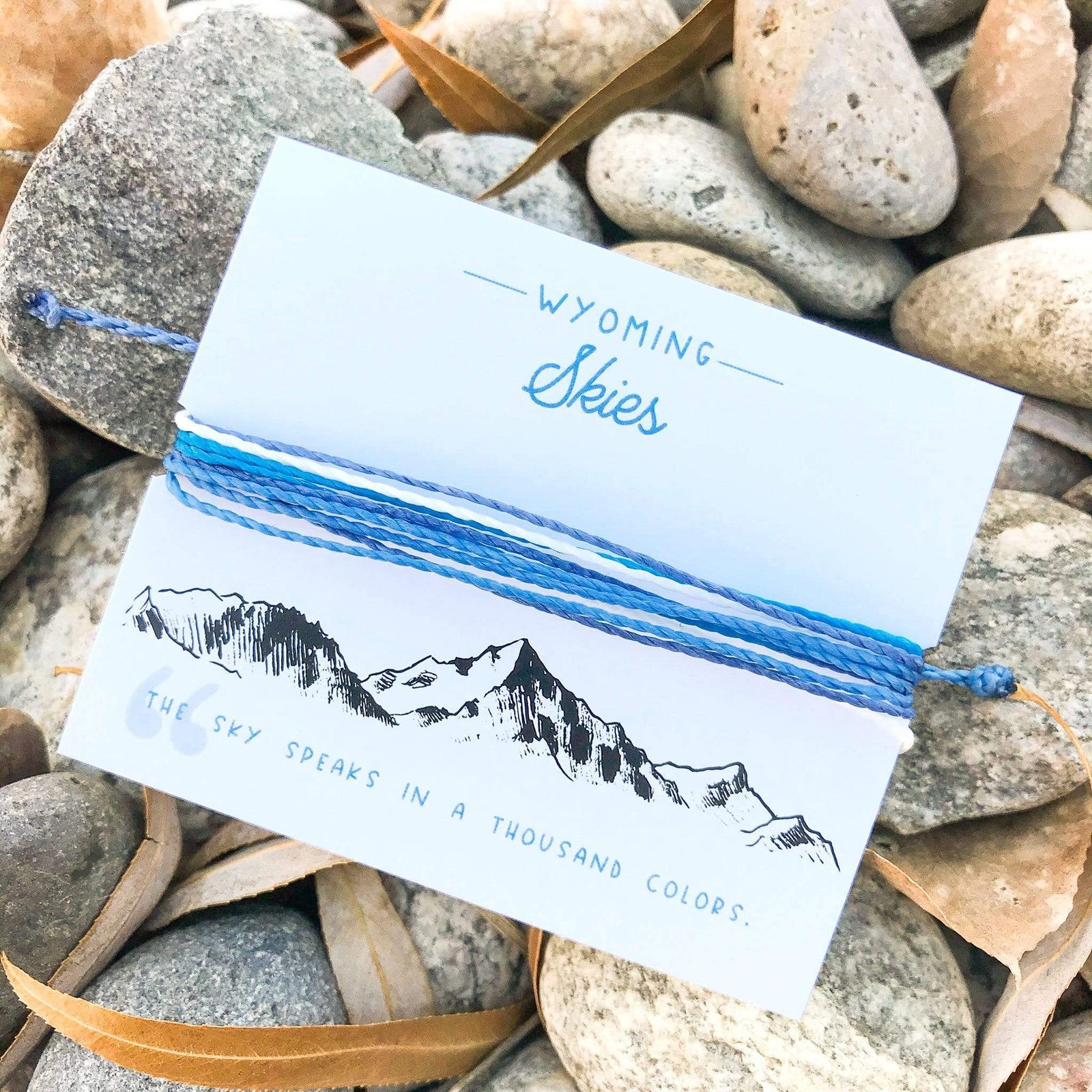 Fly Fish Wyoming Jewelry Wyoming Skies Woven Bracelet