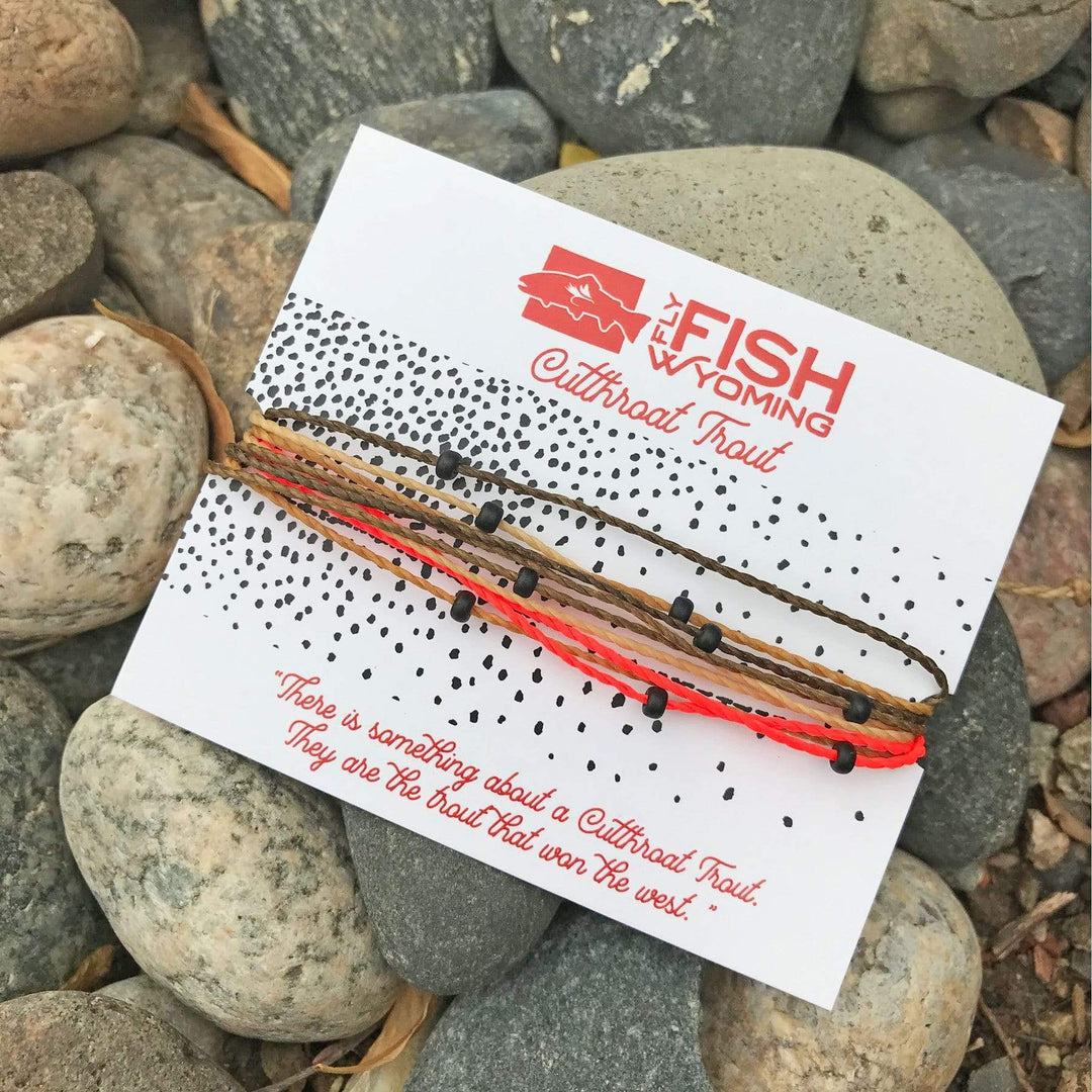 Fly Fish Wyoming Jewelry Cutthroat Wyoming Trout Pattern Bracelets