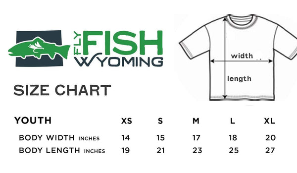 Fly Fish Wyoming Kids Kids Wyoming Sunset Logo Tee 2.0