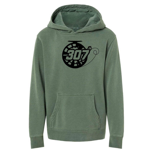 Fly Fish Wyoming Kids S Youth 307 Reel Sweatshirt Hoodie