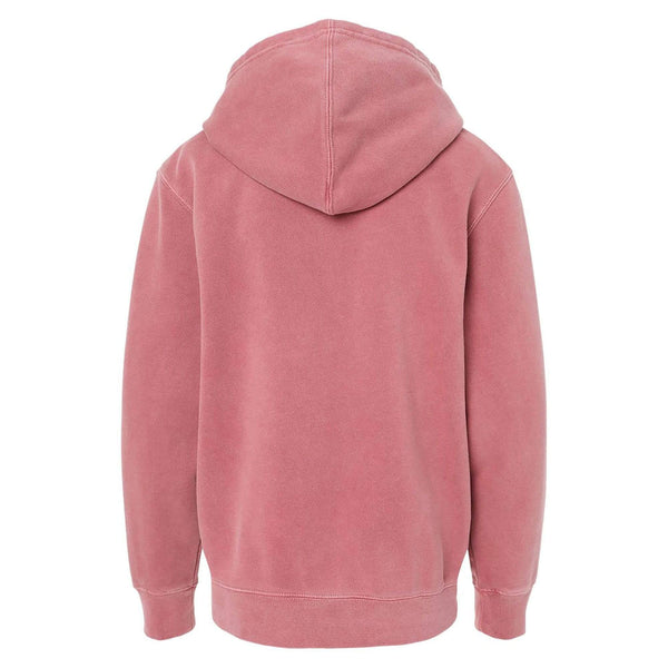 Fly Fish Wyoming Kids Youth Reel Fun Sweatshirt Hoodie - Pigment Maroon